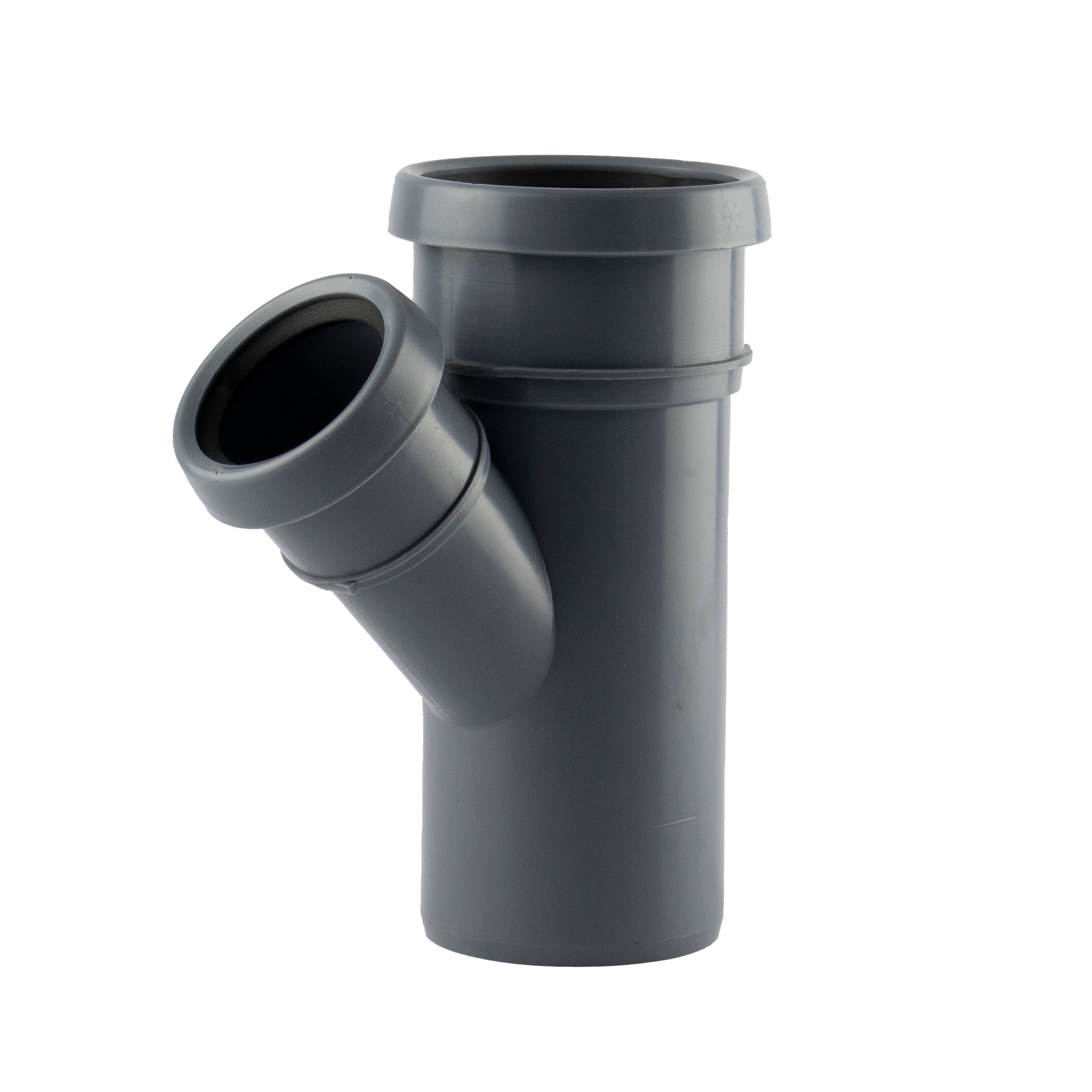 1 - Kiinteistöviemäröinti Haarayhde VOTEC PP 75/50x45° harmaa