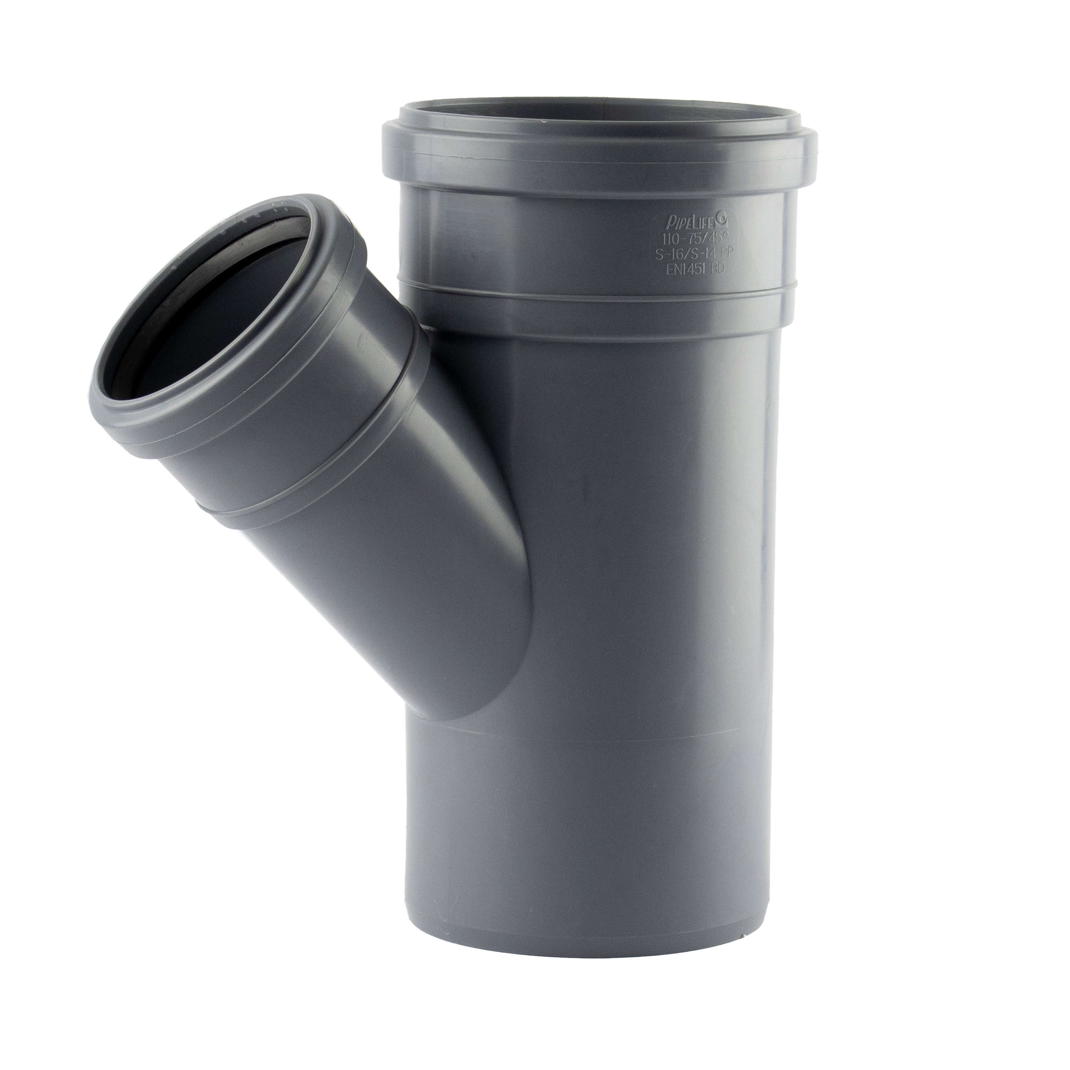 1 - Kiinteistöviemäröinti Haarayhde VOTEC PP 110/75-45° harmaa