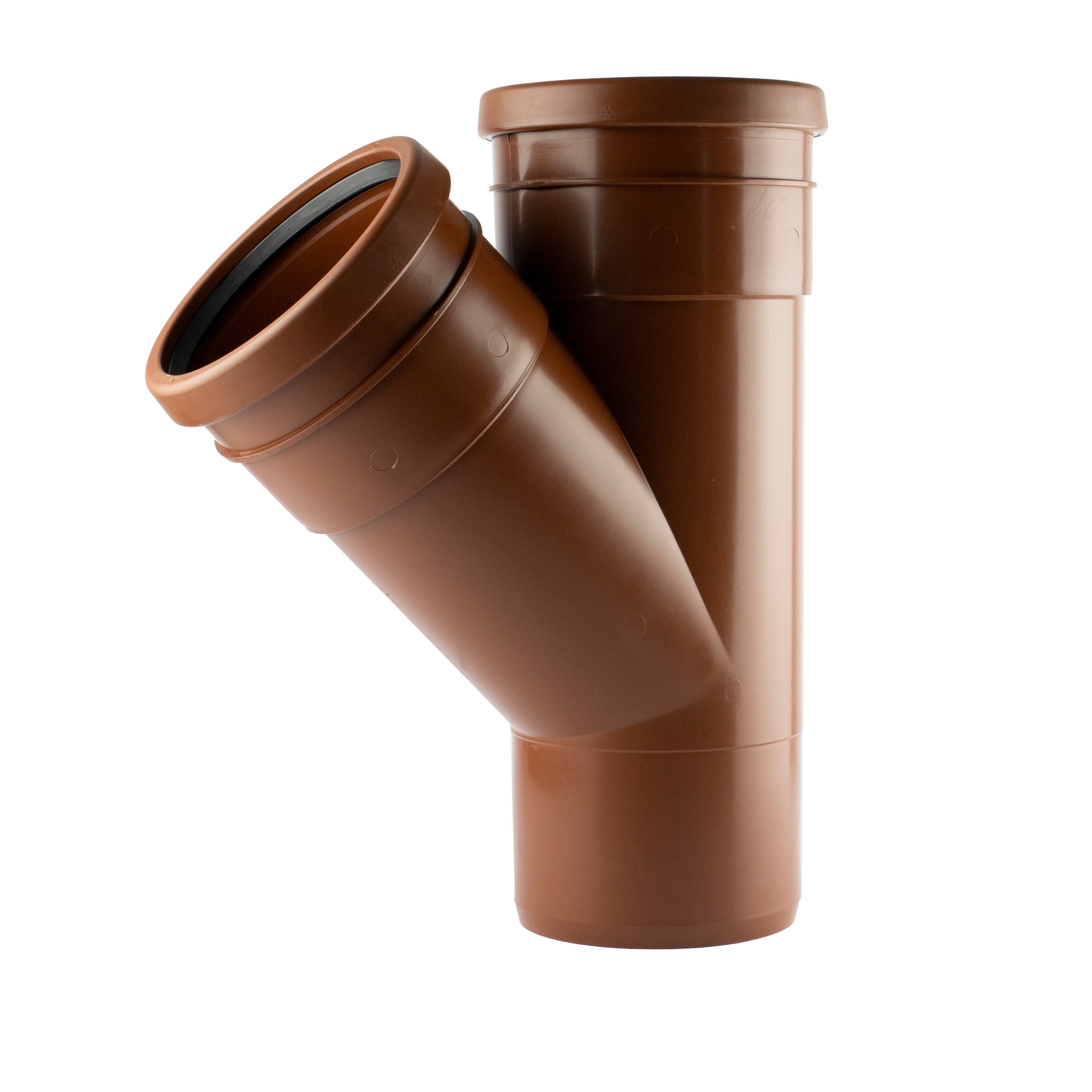 1 - Kiinteistöviemäröinti Haarayhde VOTEC PP 160/160/45° ruskea