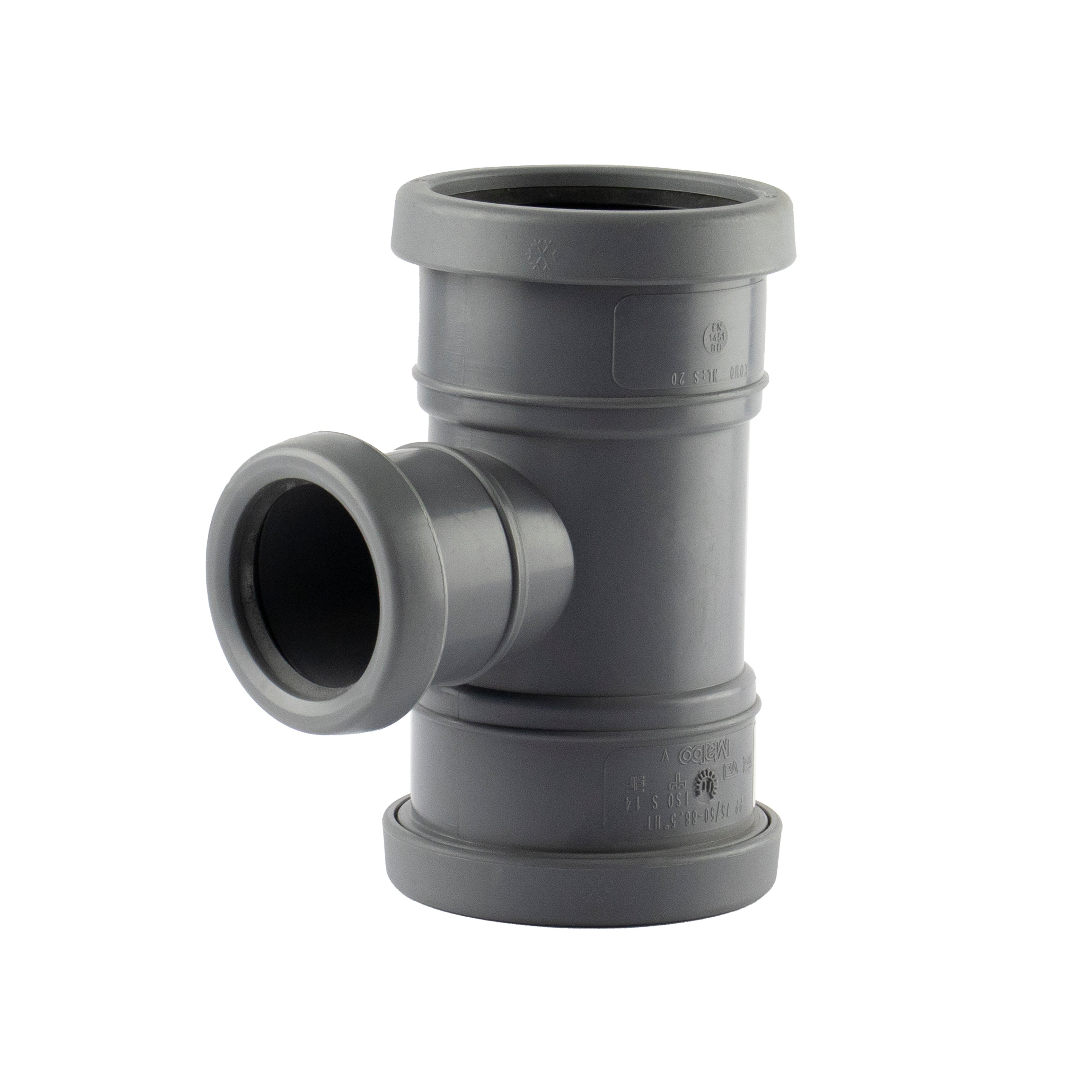 1 - Kiinteistöviemäröinti Muhvihaara VOTEC PP 75/50mm 88.5° harmaa