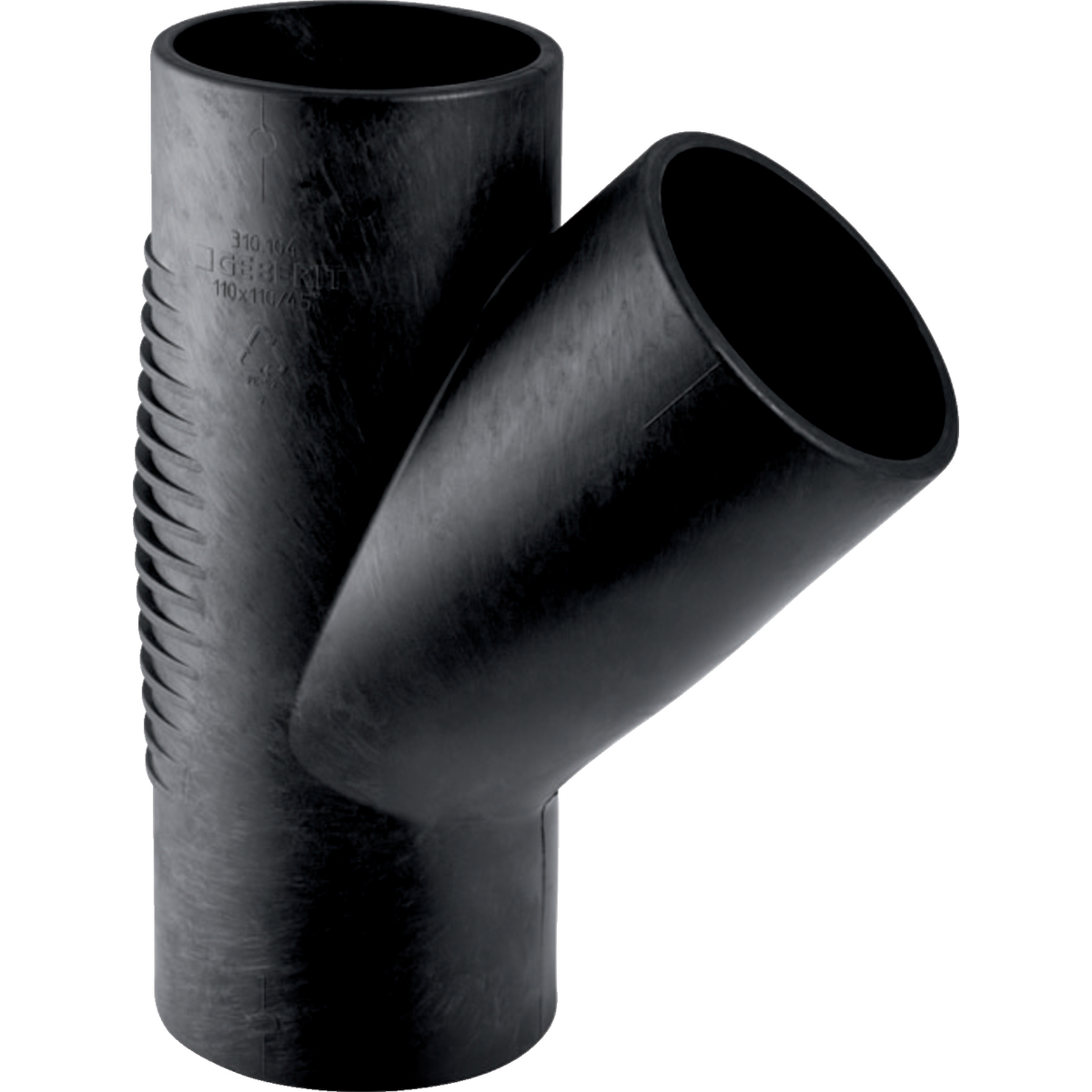 1 - Kiinteistöviemäröinti Haarayhde Geberit Silent-db20 90/56/90mm 45° PE