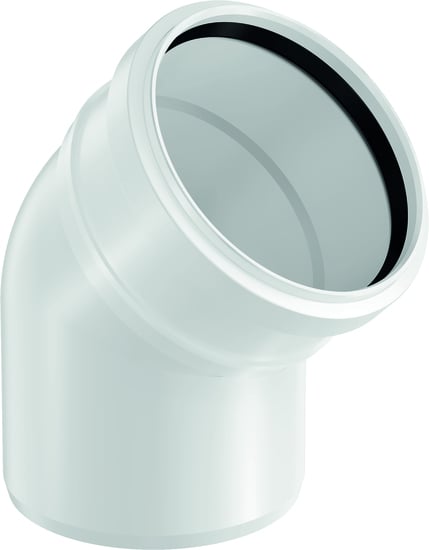 1 - Kiinteistöviemäröinti Kulmayhde Uponor Decibel 75mm 45° PP