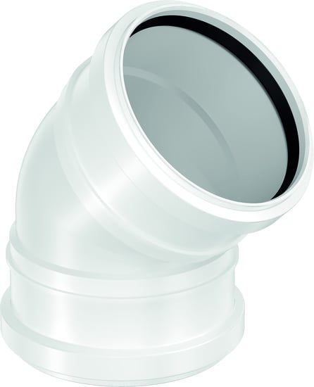 1 - Kiinteistöviemäröinti Muhvikulma Uponor Decibel 75x45° PP