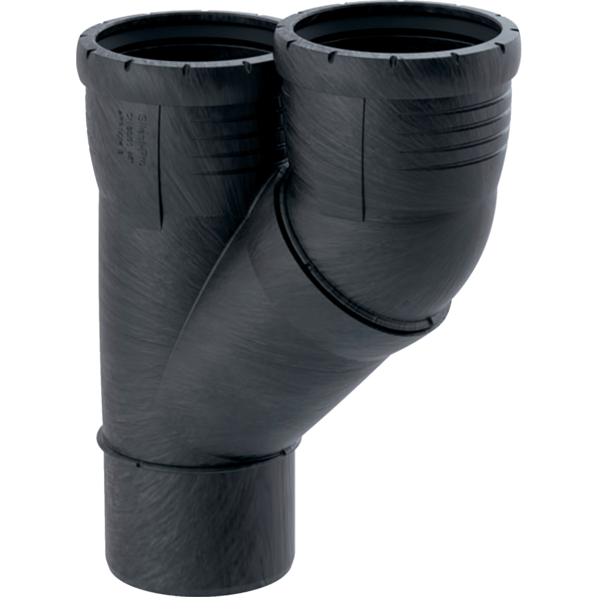 1 - Kiinteistöviemäröinti Rinnakkaishaarayhde Geberit Silent-Pro 90/90mm 45° PP