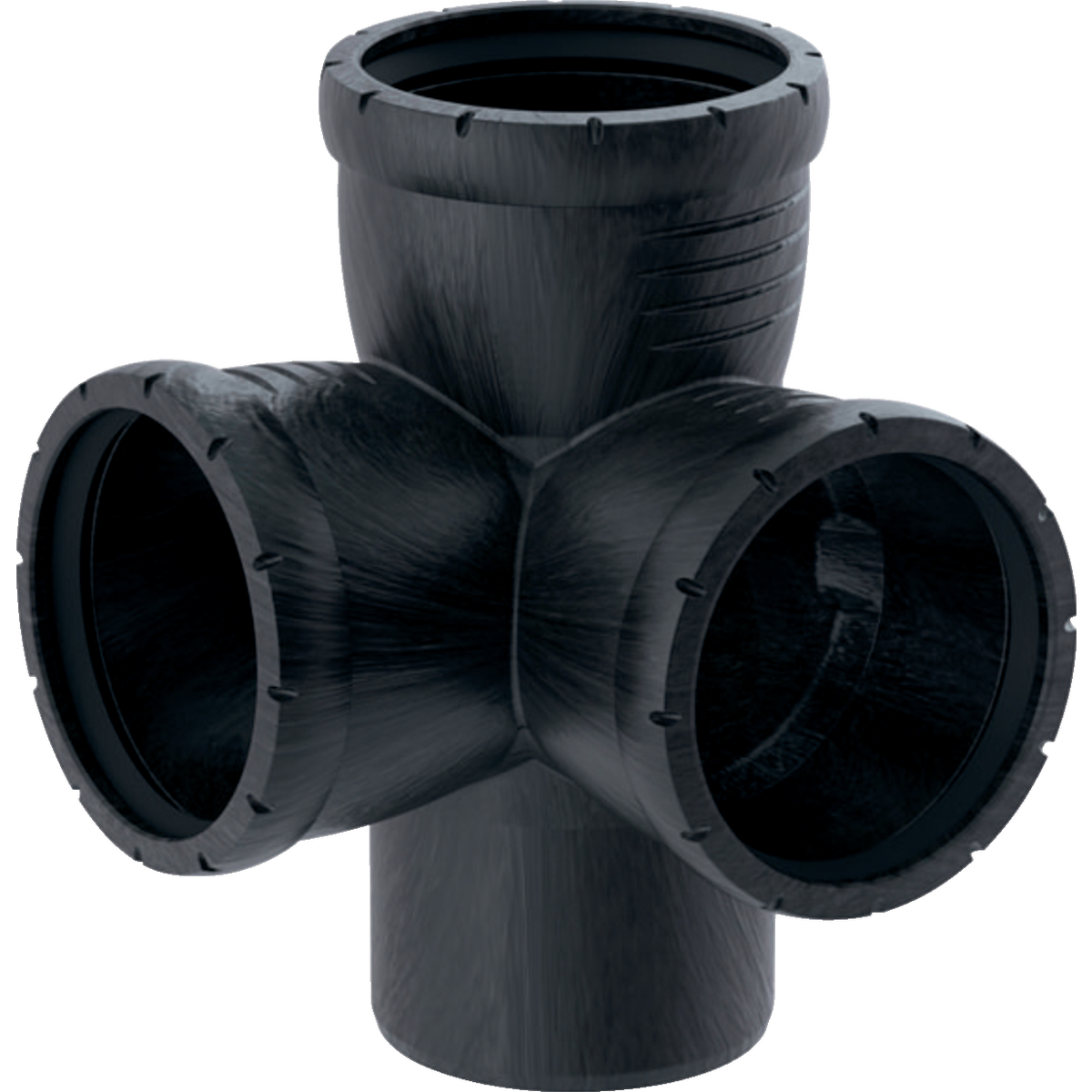 1 - Kiinteistöviemäröinti Nurkkahaarayhde Geberit Silent-Pro 125/110/110mm 87,5° PP