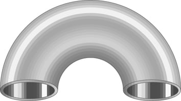 Putkenosat Teräskäyrä saumaton 114.3x3.6mm 180° DIN2605