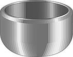 Putkenosat Pääty-yhde DIN2617 323.9x7.1mm
