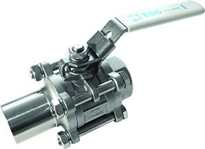 Venttiilit Palloventtiili 3-os. HST DN25 PN63 hits/kierre