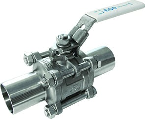 Venttiilit Palloventtiili 3-os. HST DN50 PN63 Hits.