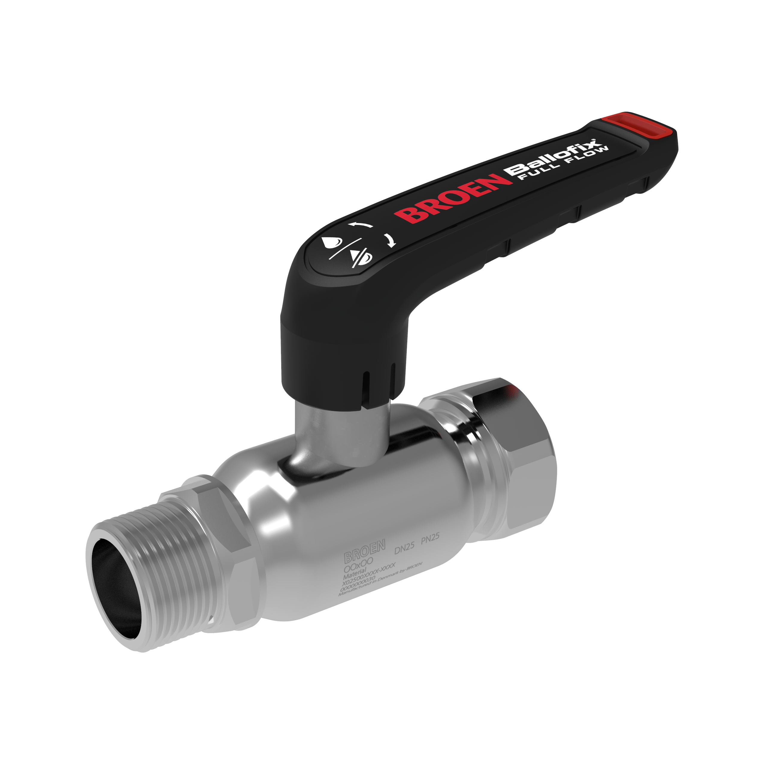 Venttiilit Palloventtiili BROEN Full Flow HST 3/8"SKx3/8"UK DN10 matala