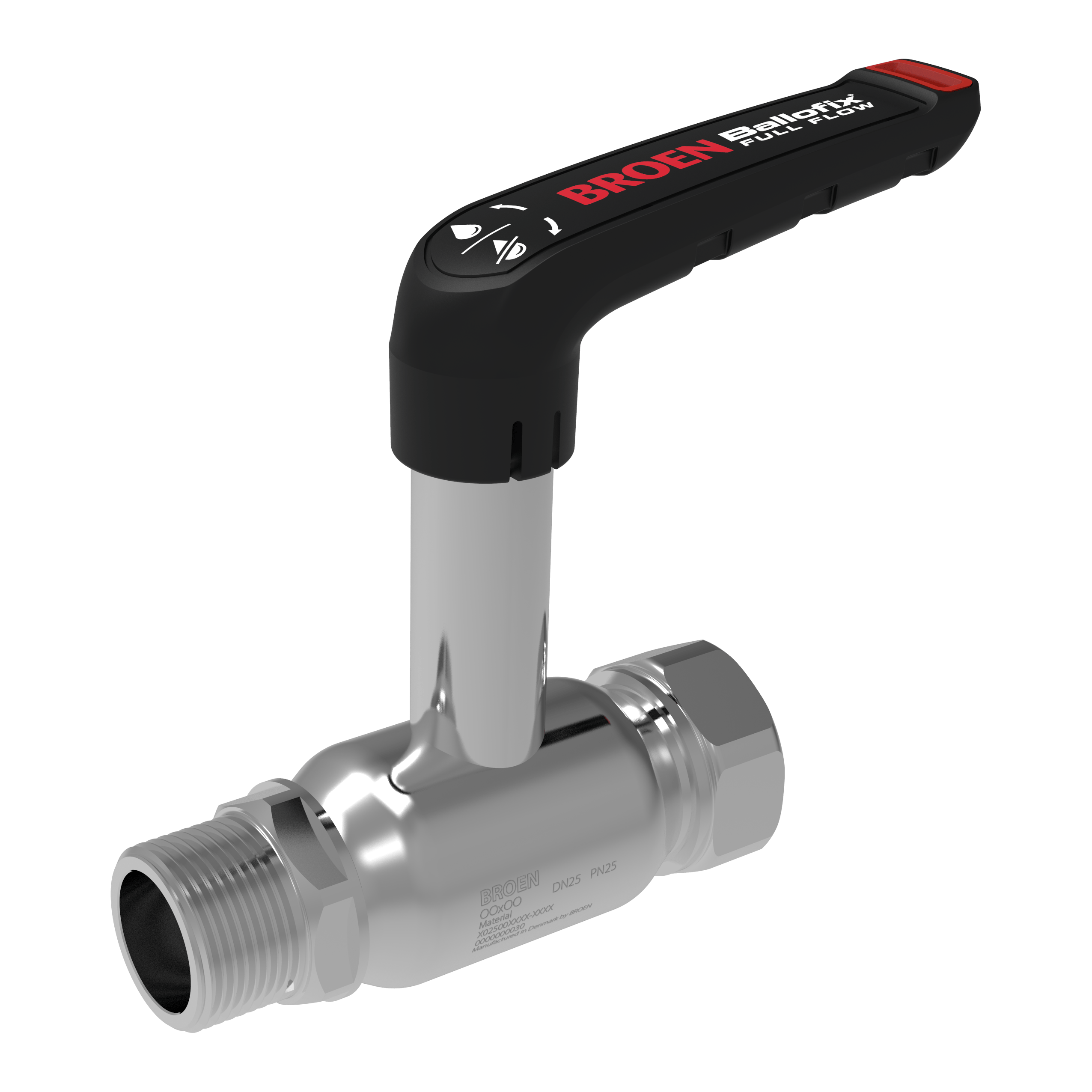 Venttiilit Palloventtiili BROEN DN40 HST 1 1/2" SK/UK 198mm