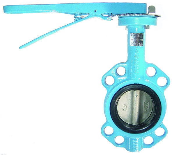 Venttiilit Läppäventtiili DN80 PN16 GGG40 EPDM HST vipu