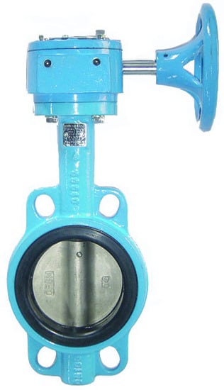 Venttiilit Läppäventtiili DN100 PN16 EPDM HST vaihde