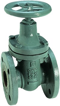 Venttiilit Luistiventtiili laipoin DN150 PN10 Valurauta/HST