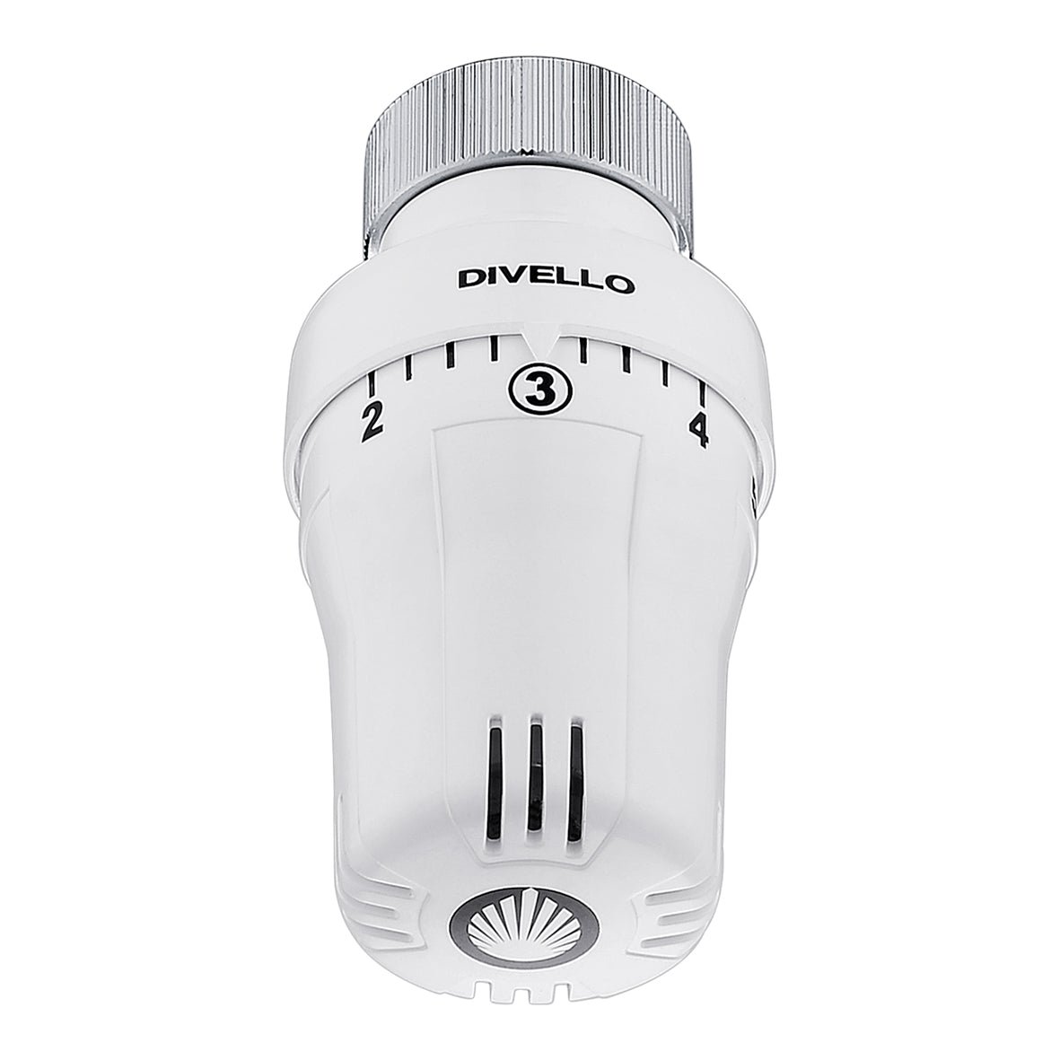 Venttiilit Patteritermostaatti DIVELLO Total Ø22-DAN 7-22°C