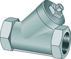 Venttiilit Yksisuuntaventtiili HST DN15 Y-malli