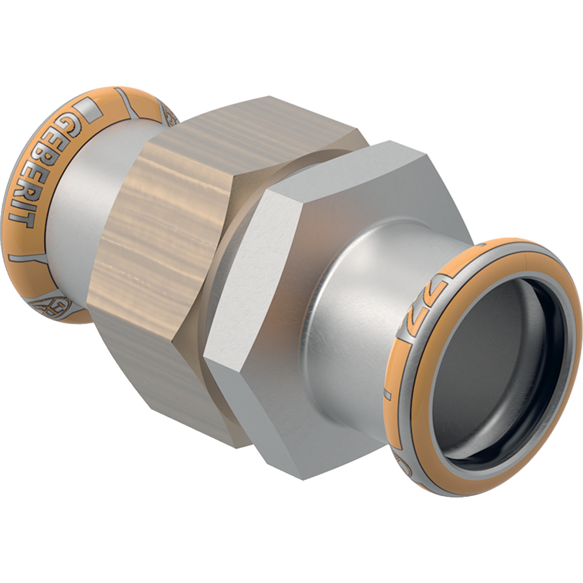 1 - Putkiliittimet Puristusyhdistäjä Geberit Mapress Therm 28mm RST 77mm