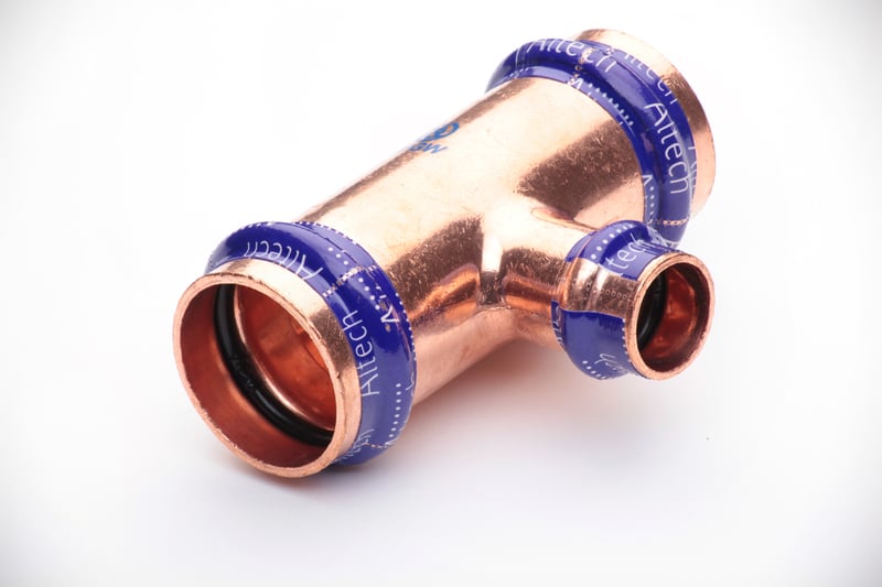 Putkiliittimet Puristus T-haara ALTECH 18x12x18mm CU
