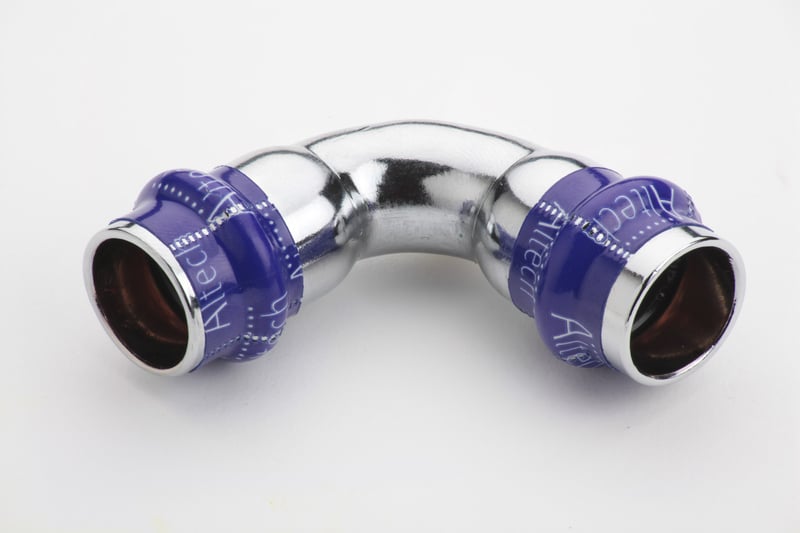 Putkiliittimet Puristuskäyrä ALTECH 15mm 90° kromi