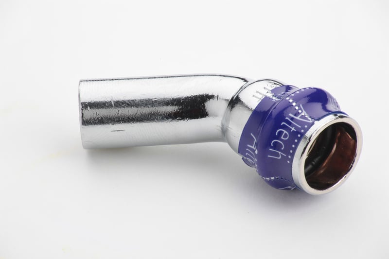 Putkiliittimet Puristuskulma ALTECH 12mm 45° muhvi-pisto krom