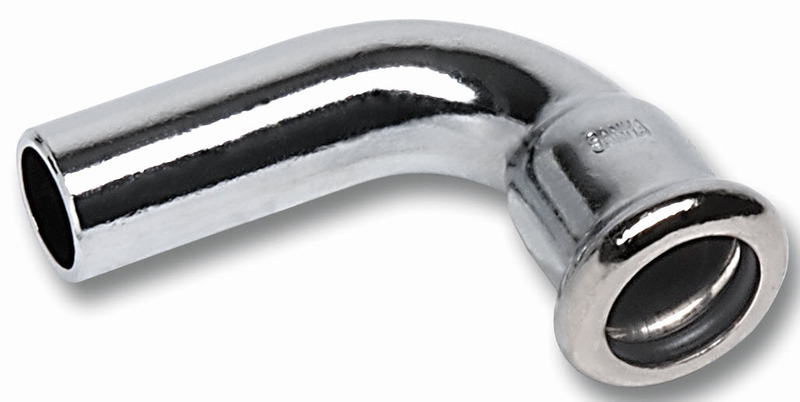 Putkiliittimet Puristuskäyrä 90° Altech M-press 18mm M-P Kromattu