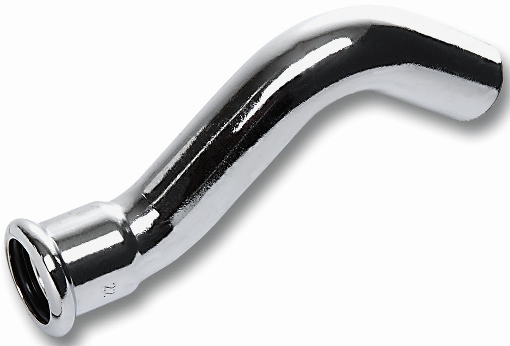 Putkiliittimet Ylimenokäyrä Altech M-press 12mm kromattu muhvi-pisto