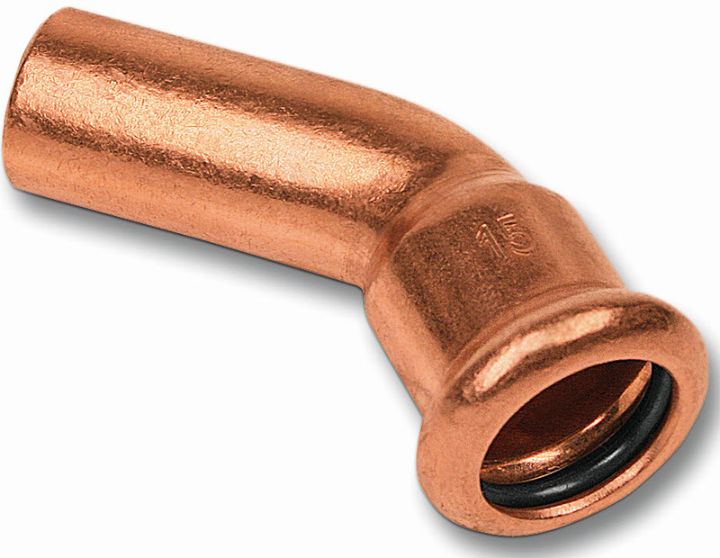 Putkiliittimet Puristuskäyrä Altech 45° 12mm pisto/muhvi CU