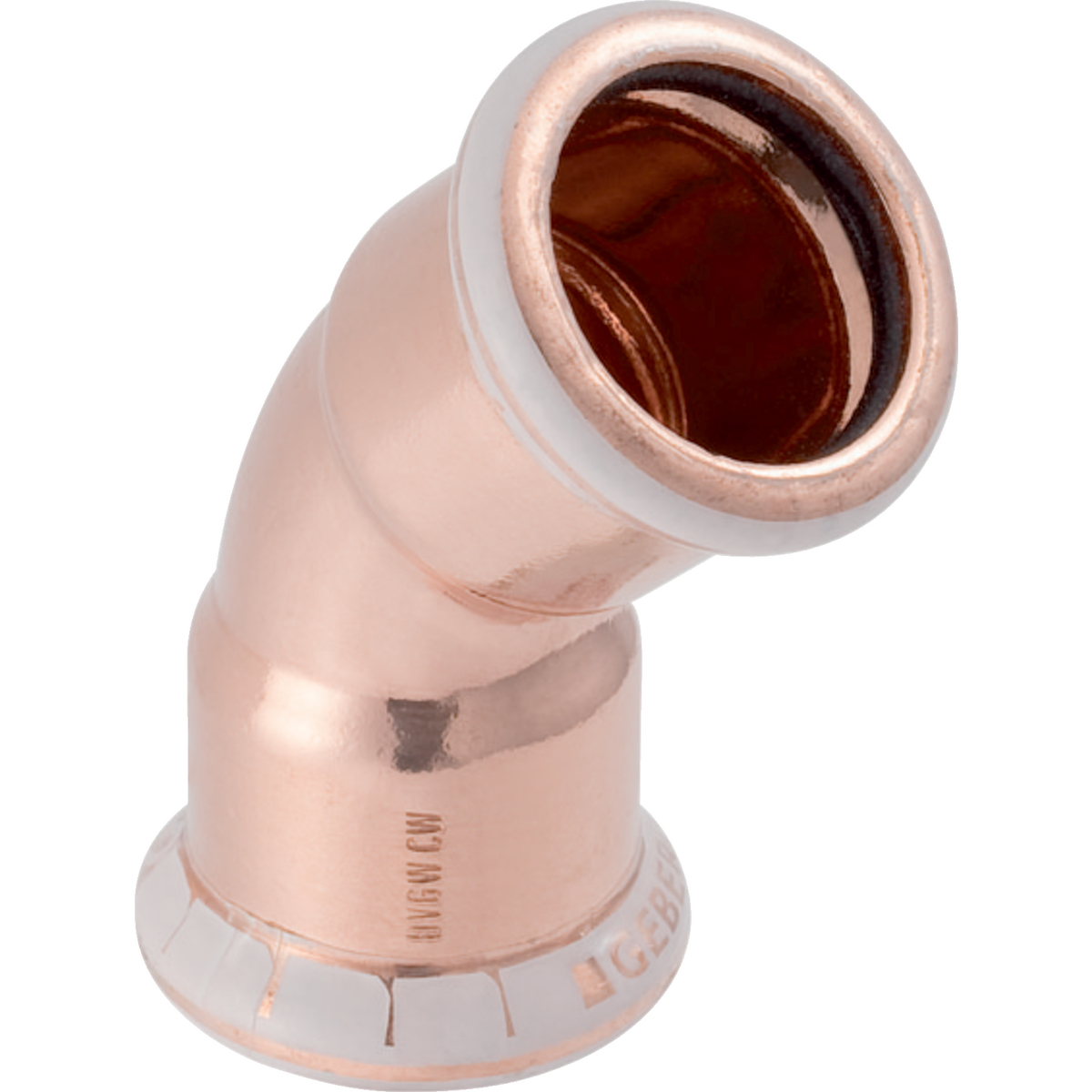 Putkiliittimet Puristuskäyrä Geberit Mapress Cu 45° 54mm m-m