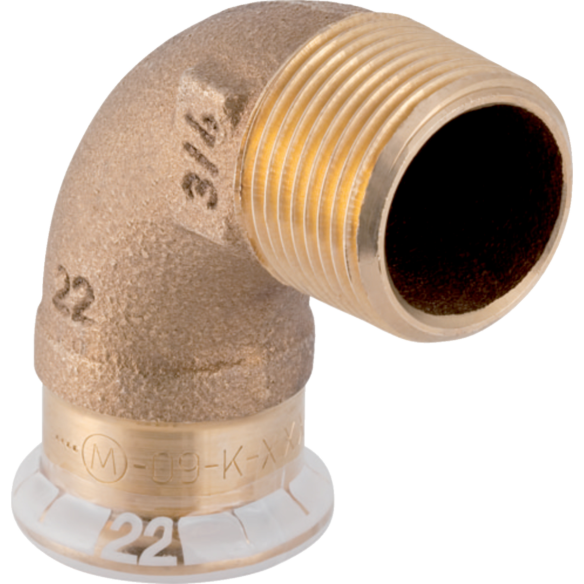Putkiliittimet Puristuskulma 90° Geberit Mapress Cu 22mm x 3/4" uk