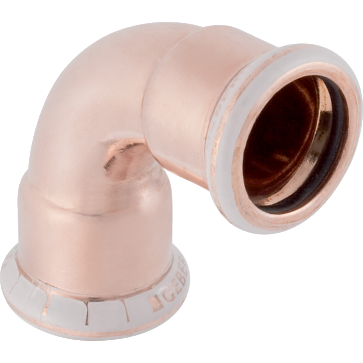 Putkiliittimet Puristuskäyrä 90° Geberit Mapress Cu 108mm M-M