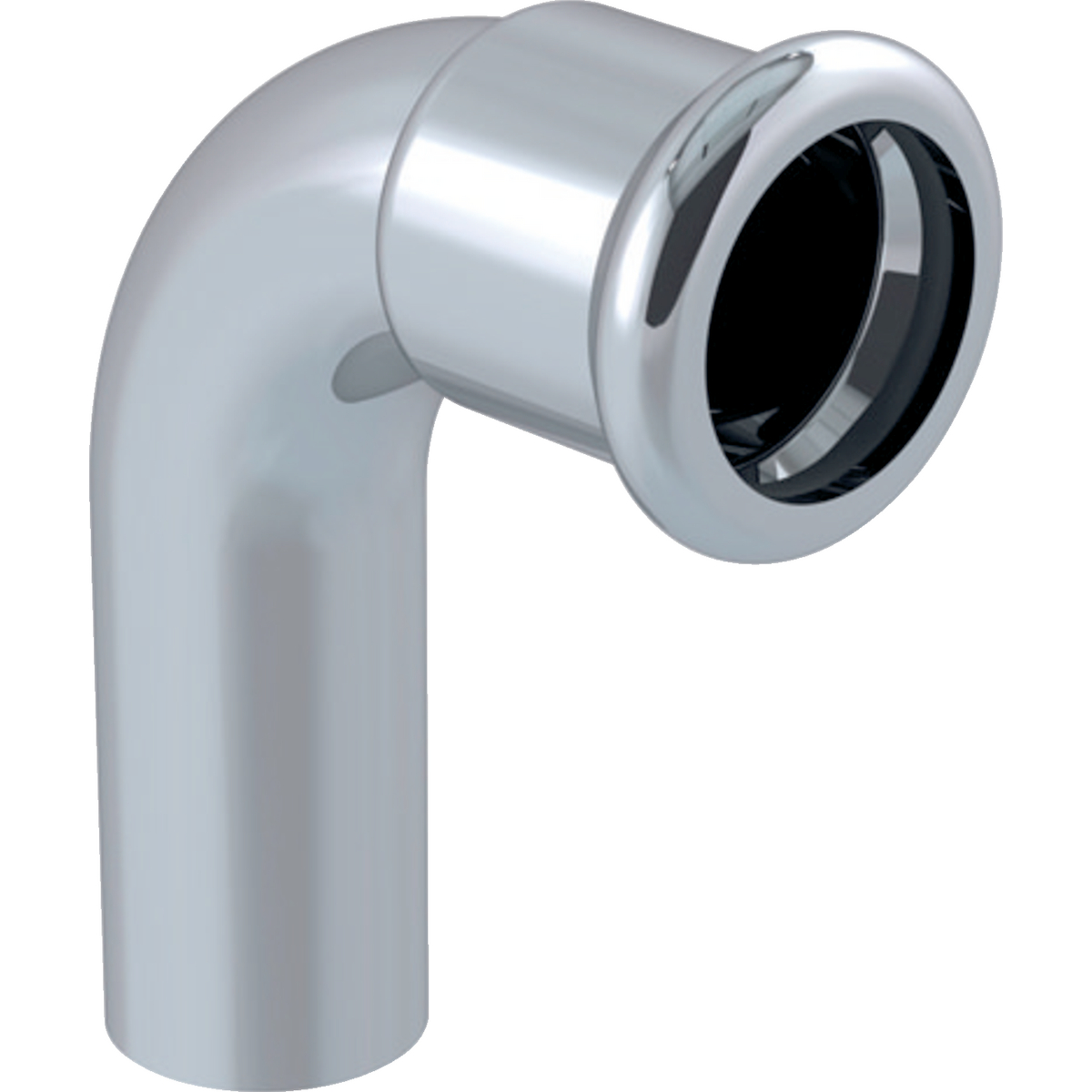 Putkiliittimet Puristuskäyrä 90° Geberit Mapress kromattu Cu 18mm s/u