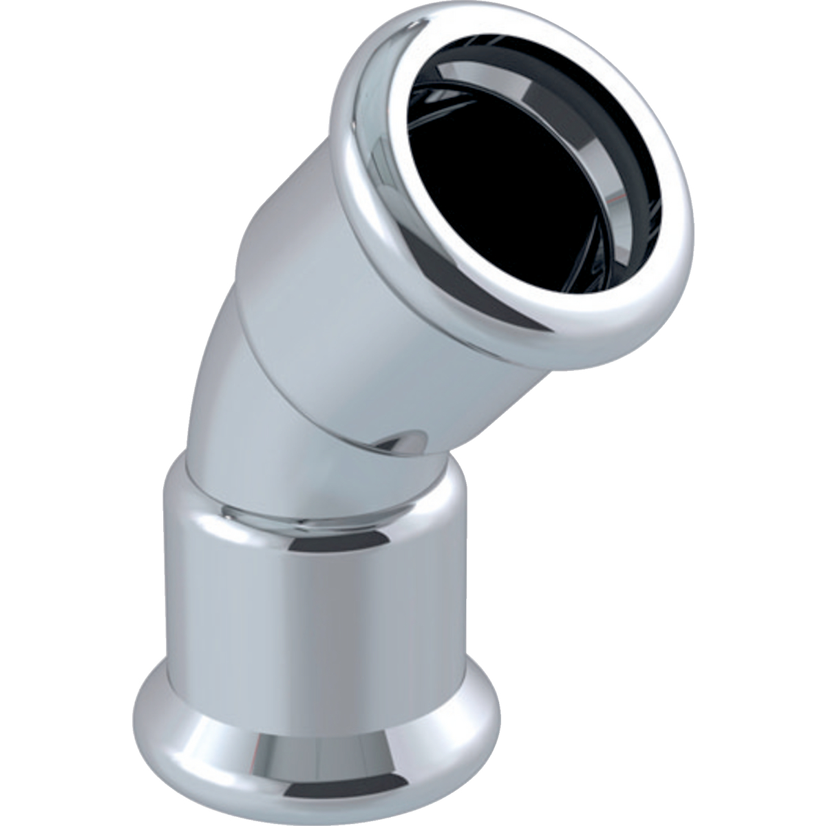 Putkiliittimet Puristuskäyrä Geberit Mapress 45° kromattu Cu 12mm