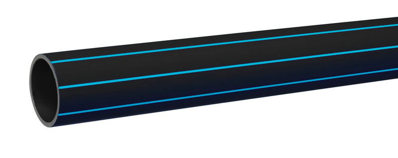Käyttövesi- ja lämpöjohtoputket Paineputki PE100 75x4.5mm PN10 SDR17 6m siniraita