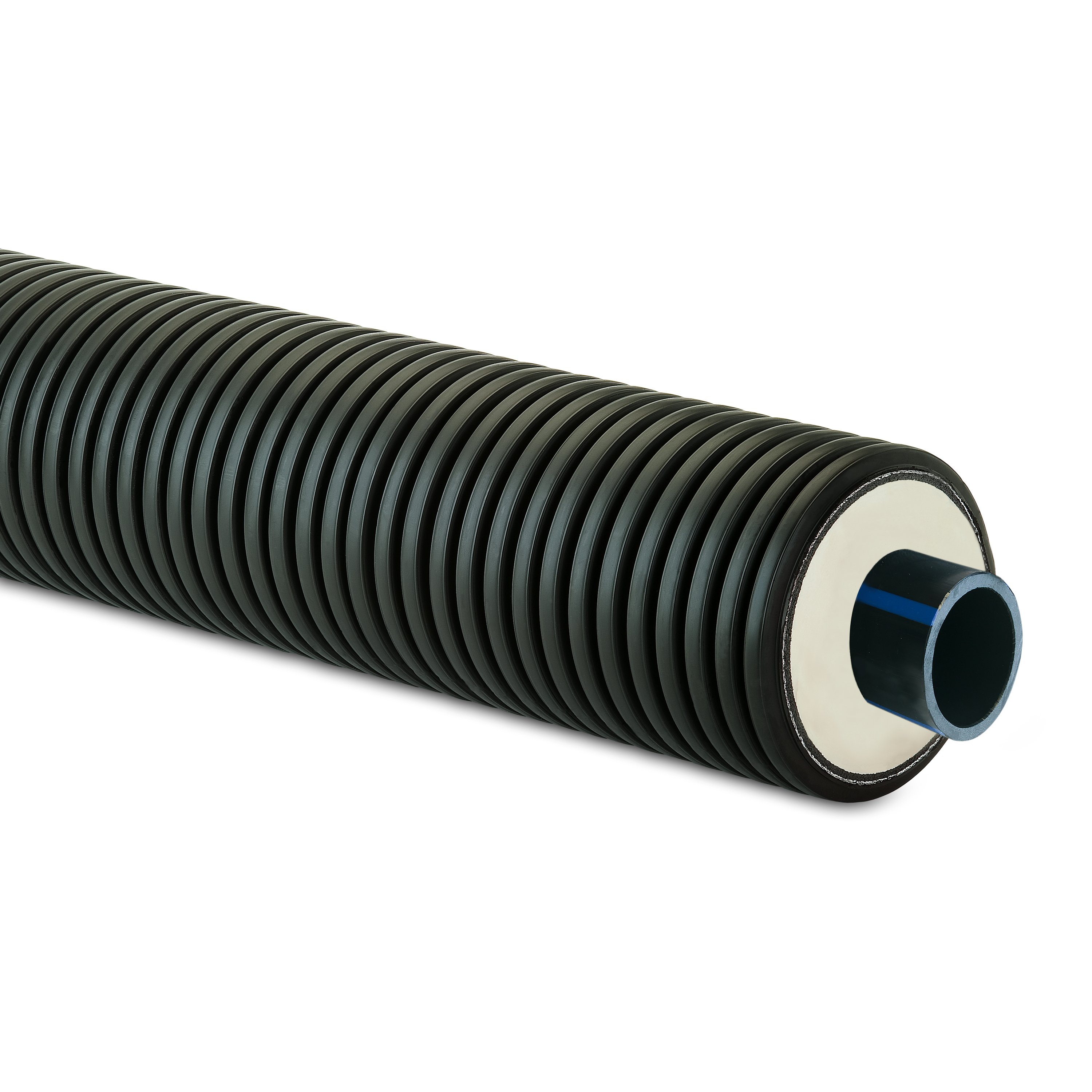 1 - Käyttövesi- ja lämpöjohtoputket Eristetty kylmävesiputki PexFlex Blue PN16 40/125 PE100