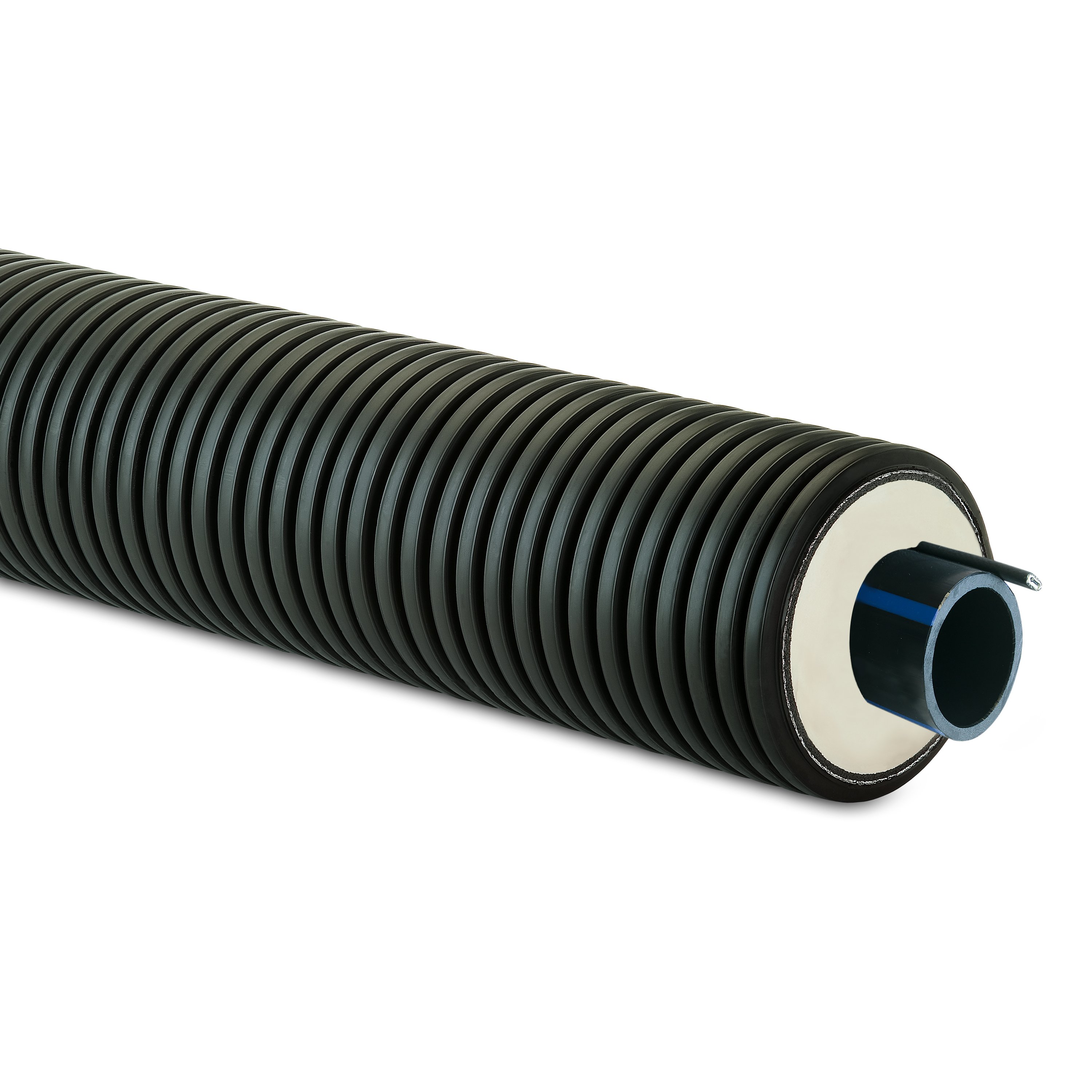 1 - Käyttövesi- ja lämpöjohtoputket Kylmävesiputki PexFlex Blue 50/125 PN16 kaapelilla