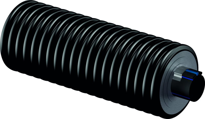 1 - Käyttövesi- ja lämpöjohtoputket Ecoflex Supra Plus 63x5,8/175 2x10W/m PE