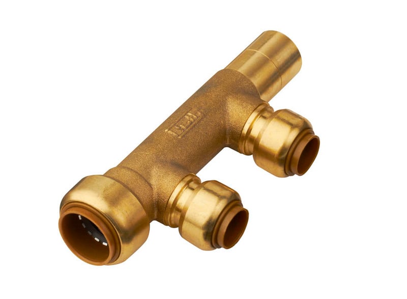 Käyttövesi- ja lämpöjohtoputket Jakotukki Roth TT 2x15mm MS 22mm sileäpää 131mm