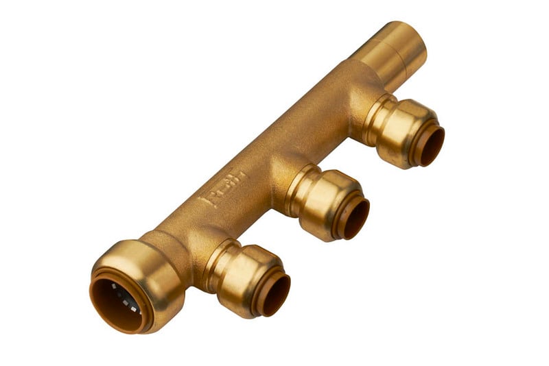 Käyttövesi- ja lämpöjohtoputket Jakotukki 3x15mm MS 22mm sileäpää