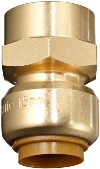 Käyttövesi- ja lämpöjohtoputket Pistoliitin suora MS 18mm x 3/4" SK