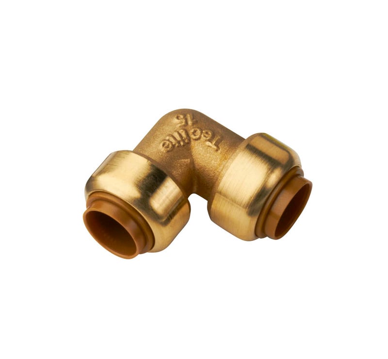 1 - Käyttövesi- ja lämpöjohtoputket Pistokulmaliitin Roth 22mm 90° MS