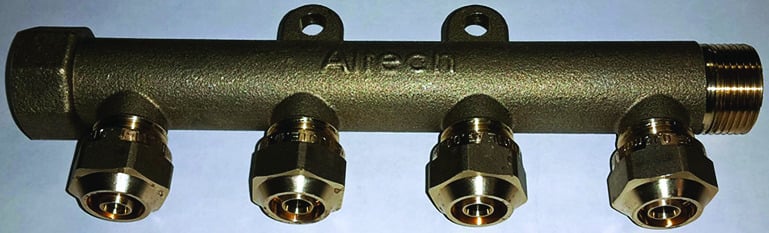 Käyttövesi- ja lämpöjohtoputket Jakotukki ALTECH 3/4" 4-os 15x2.5 MS