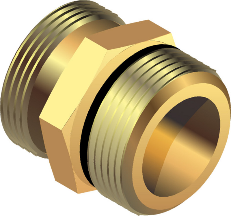 Käyttövesi- ja lämpöjohtoputket Jatkoliitinippa WehoFloor 3/4"UK EC x 3/4"UK EC MS