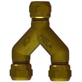 Käyttövesi- ja lämpöjohtoputket Y-haara HELA 15x2.5mm MS PEX