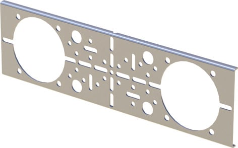 Käyttövesi- ja lämpöjohtoputket Asennuslevy Uponor M7 K/K 80mm 180x70x5mm