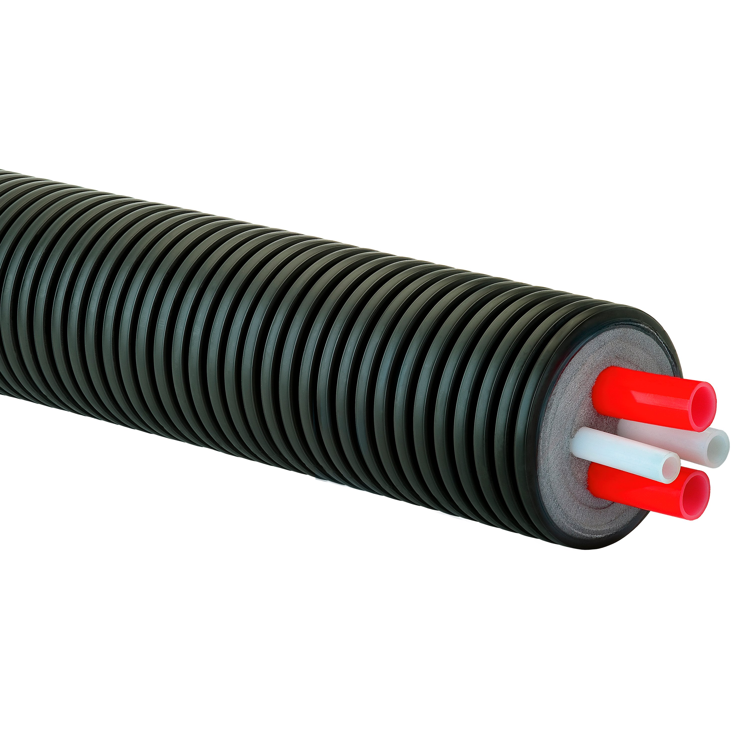 1 - Käyttövesi- ja lämpöjohtoputket Eristetty putkielem. RauHeat Quattro 32+32/25+20/160