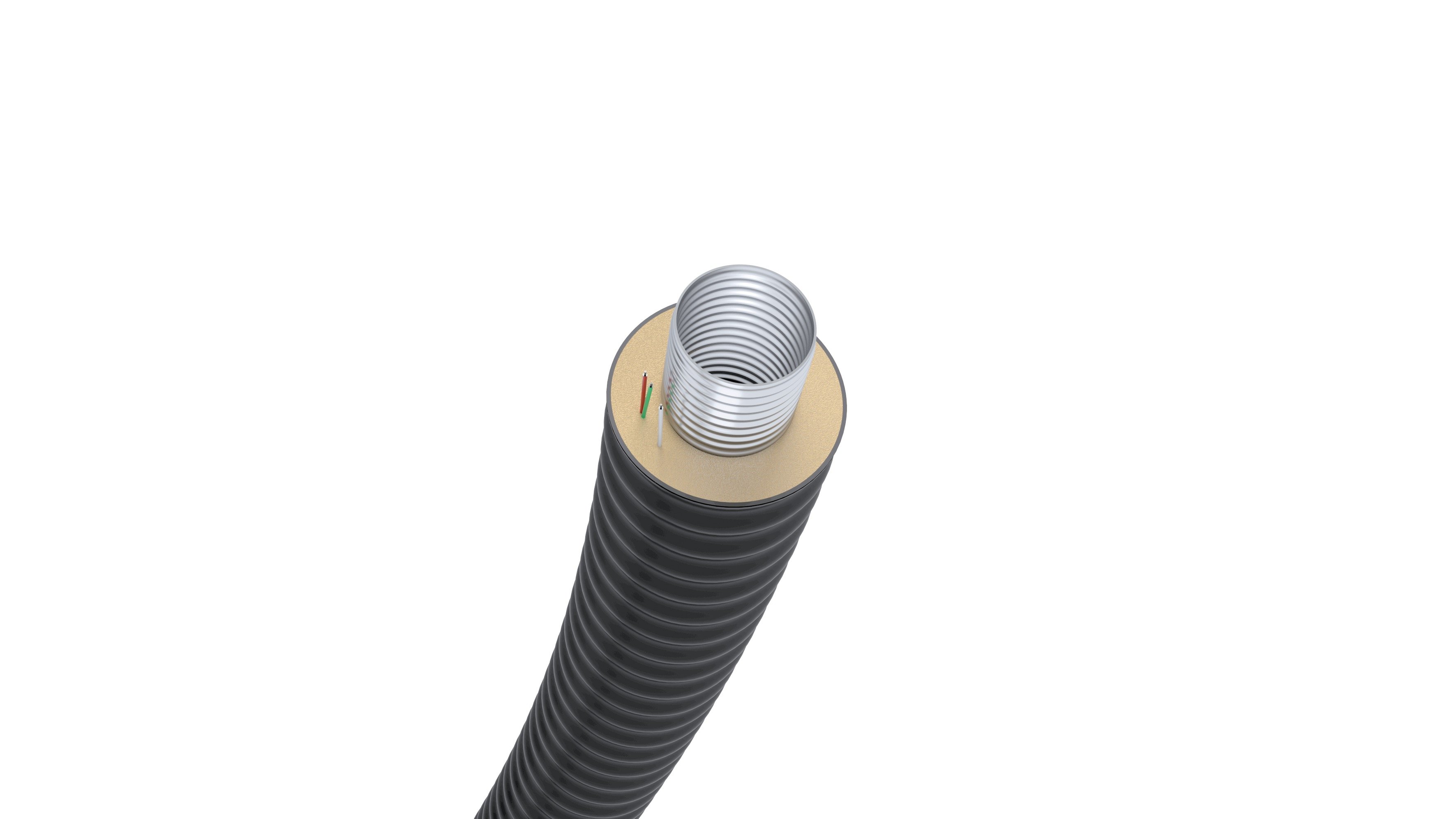 1 - Käyttövesi- ja lämpöjohtoputket Kaukolämpöputki Casaflex Uno DN80 98/162 mm