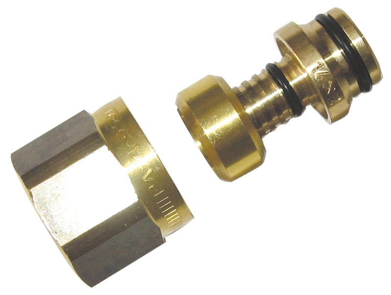 Käyttövesi- ja lämpöjohtoputket PEX-liitin R1/2x15mm MS