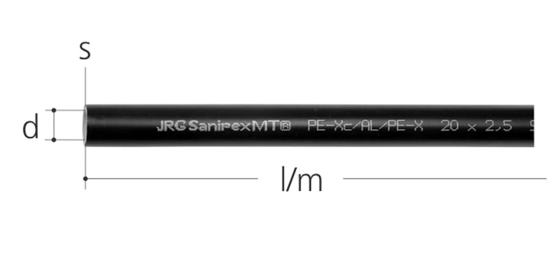 Komposiittiputket ja -osat Komposiittiputki GF BFS SANIPEX 26x3mm 3m kanki
