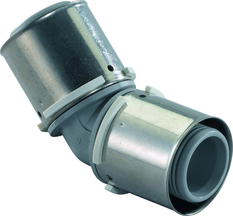 Komposiittiputket ja -osat Puristuskulma Uponor S-Press 45° PPSU 63mm