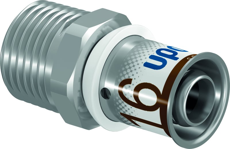 Komposiittiputket ja -osat Puristusliitin S-Press PLUS 16-R3/8"UK MS